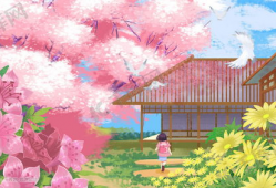 动漫樱花图,绘梦动漫世界